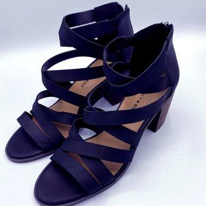 Lucky Brand Black Strapped Heels